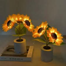 Sunflower LED Table Lamp 28cm