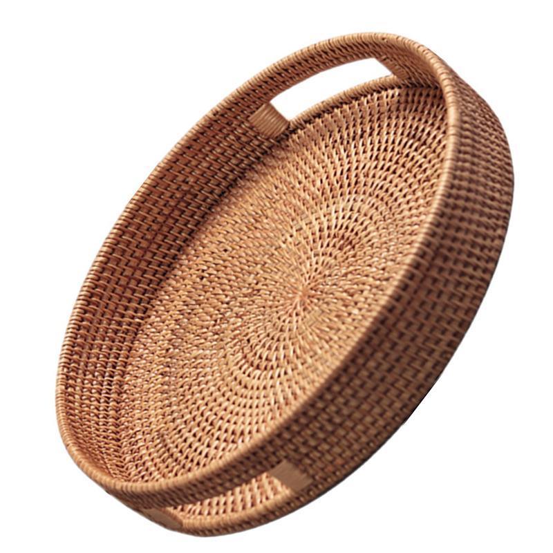 Rattan Serving Tray 35cm