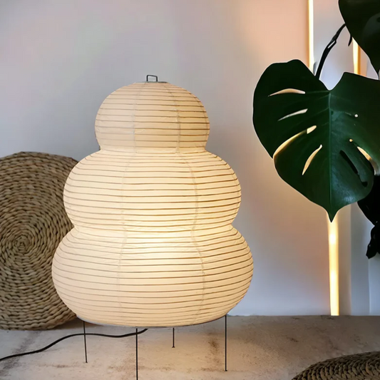 Rice Paper and Iron Floor Lamp 60cm