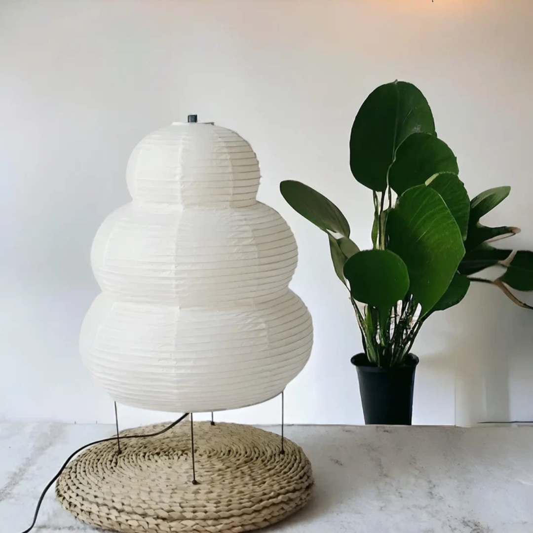Rice Paper and Iron Floor Lamp 60cm