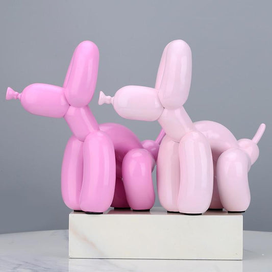 Seated Dog Resin Statue 22cm