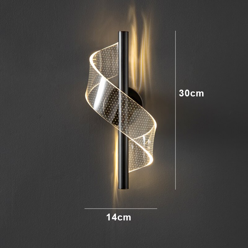 Glass Candelabra Wall Light 30cm