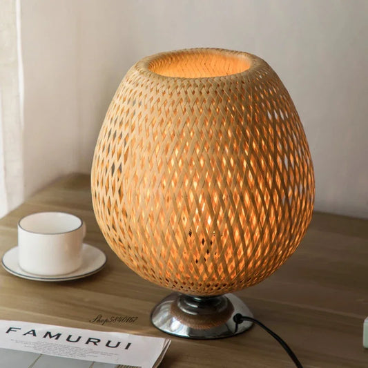 Bamboo Shade Table Lamp