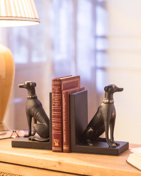 Guard Dog Resin Bookend Set