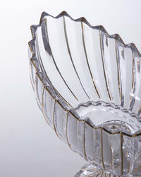 Crystal Glass Lotus Bowl 28cm
