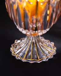 Crystal Glass Lotus Bowl 28cm