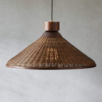 Fono Rattan Cone Pendant Light
