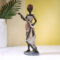 Musician Figure Resin Sculpture