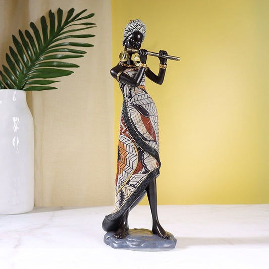 Musician Figure Resin Sculpture