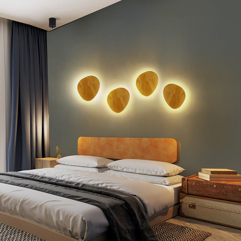 Timber Disc Wall Light 19cm