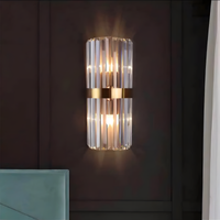 Crystal Bar Stainless Steel Wall Light