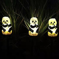 Solar Panda Garden Stake Light 43cm