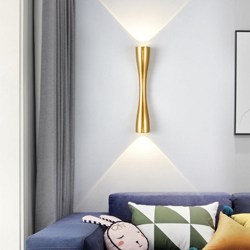 Twin Cone Metal Wall Light 24cm