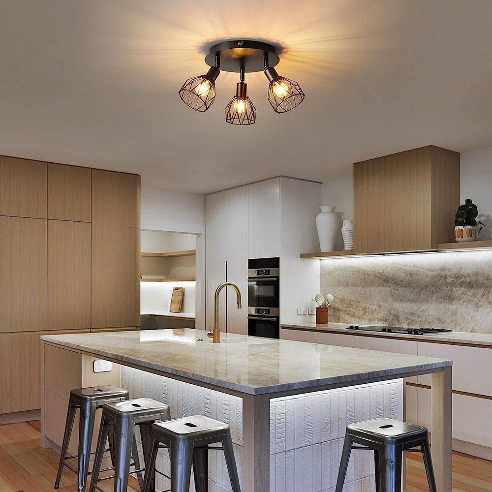 Adjustable Iron Spotlight Ceiling Light