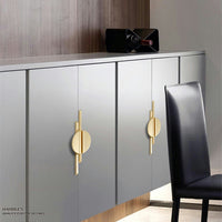 Half Moon Cabinet Handles, Pair