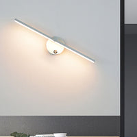 Bar light above bed