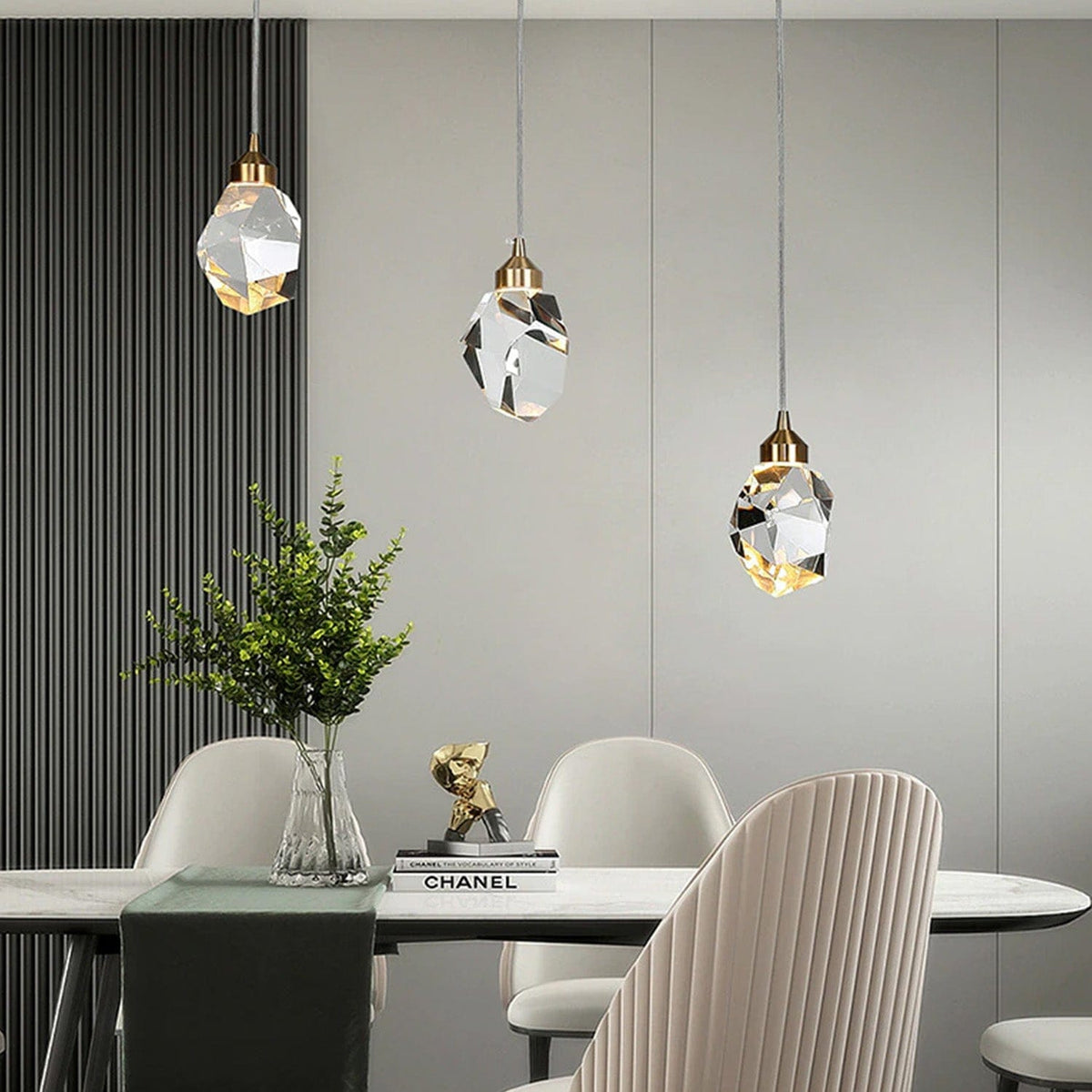 Crown Facet Pendant Light