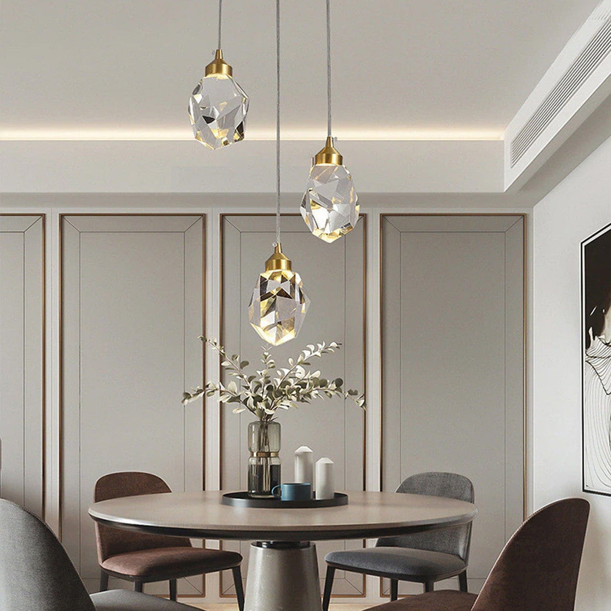 Crown Facet Pendant Light