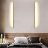 Solid Wood Linear Wall Light 60cm