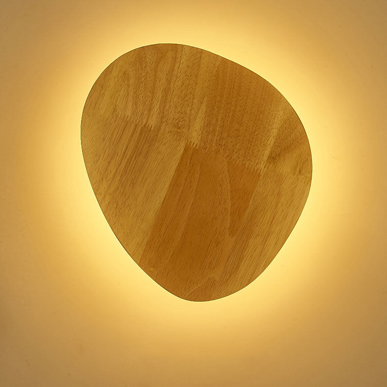 Timber Disc Wall Light 19cm