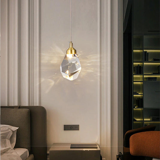 Crown Facet Pendant Light