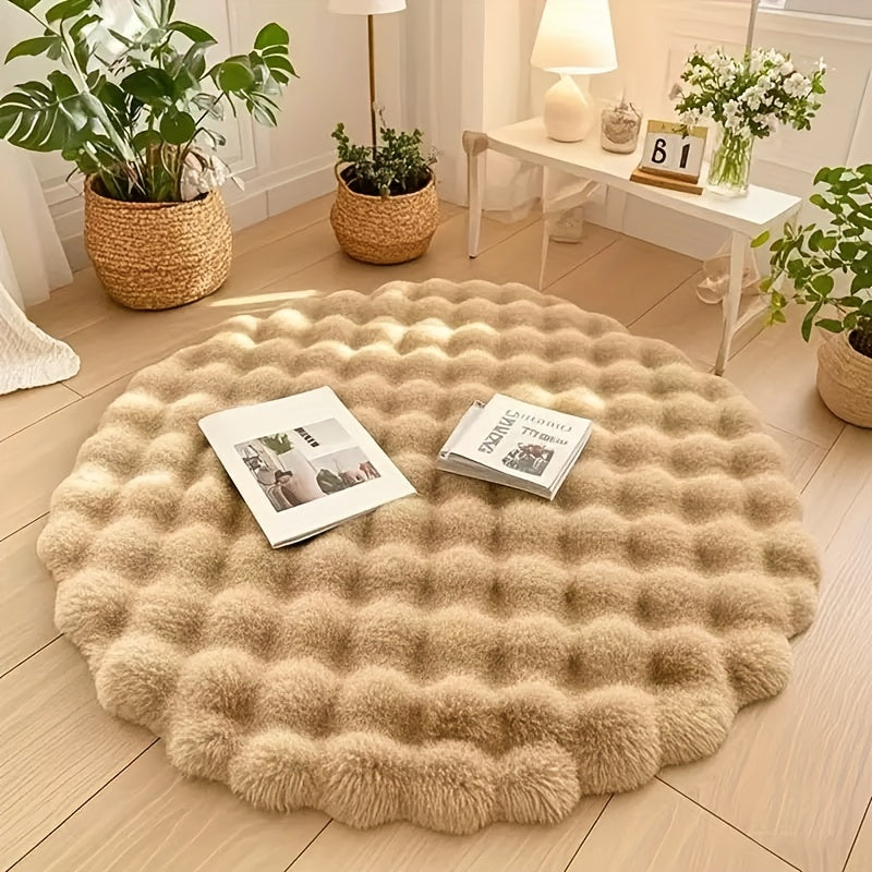 Cloud Comfort Round Bubble Rug 90cm