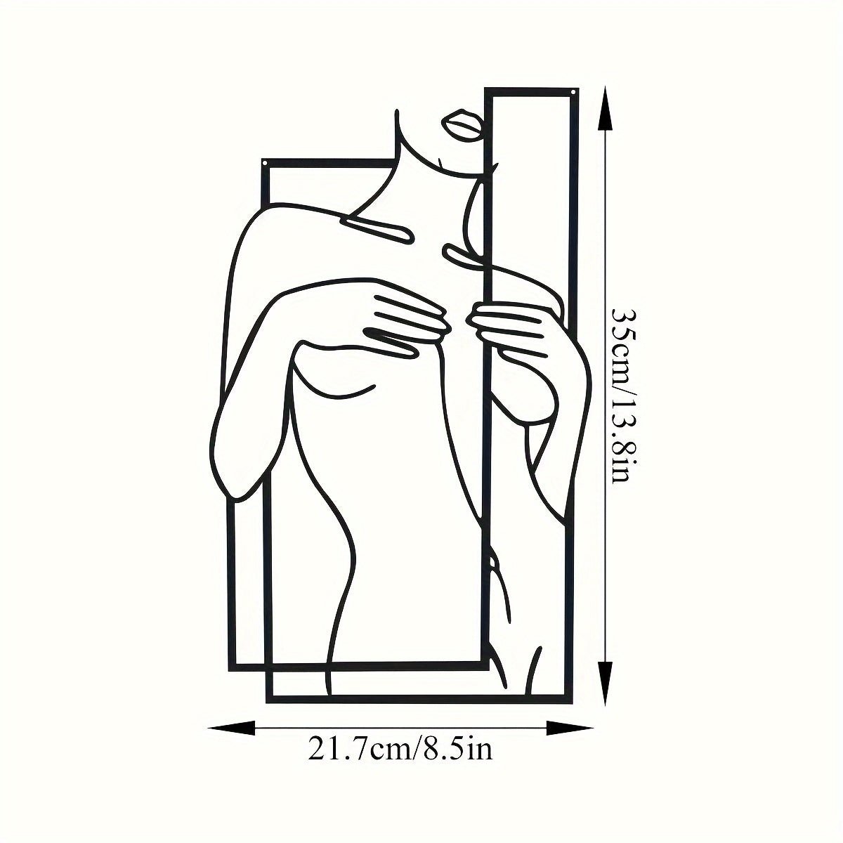 Linear Metal Wall Art 50 x 70cm