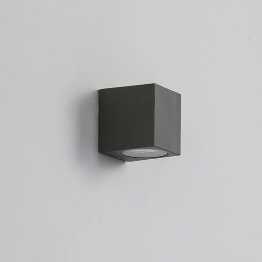 Dovra Black Cube Outdoor Wall Light
