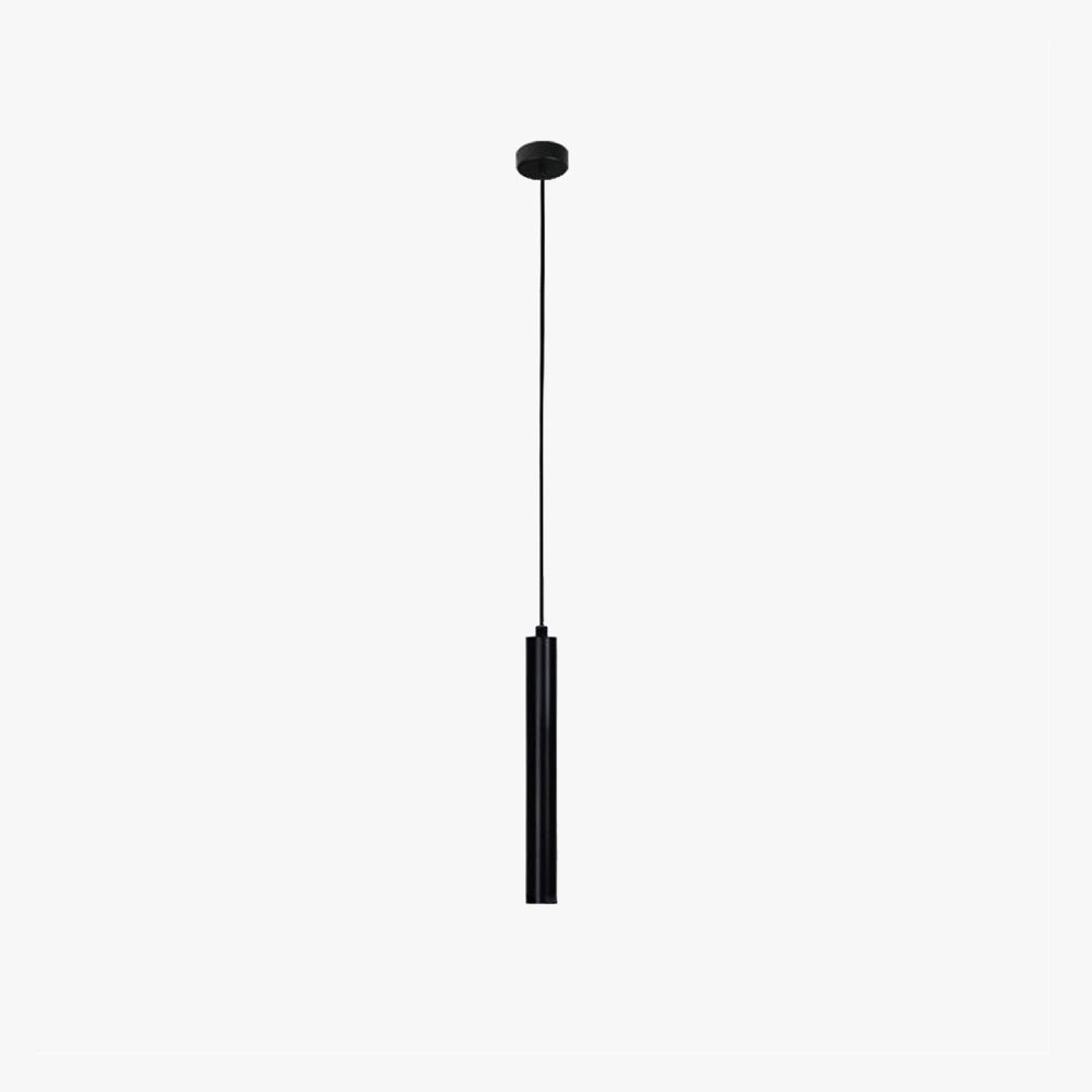 Filon Slim Linear Pendant Light on a plain white background showing the black tube and cord