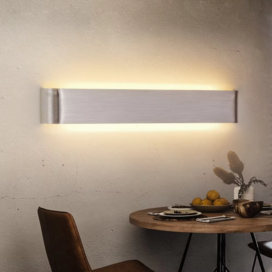 Brushed Aluminium LED Wall Light