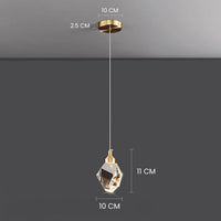 Crown Facet Pendant Light
