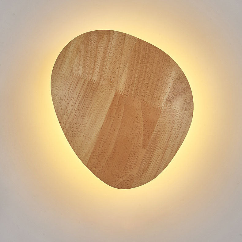 Timber Disc Wall Light 19cm