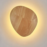 Timber Disc Wall Light 19cm