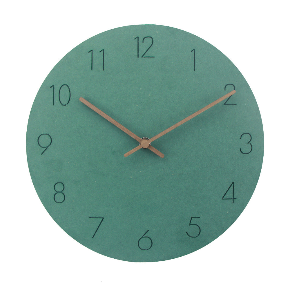 Wall clock hung in room