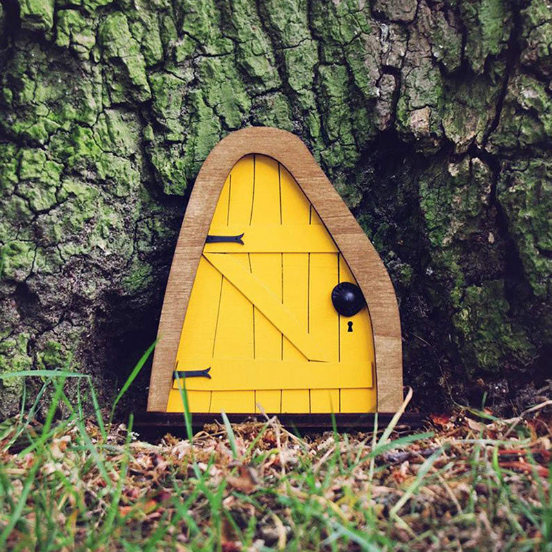 Wooden Mini Elf Door 18cm
