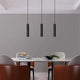 Darlo pendants over dining table grey room
