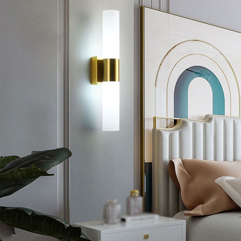 Fela sconce installed in bedroom beside wall art