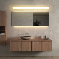 Kylo LED Vanity Bar Wall Light above bathroom mirror - warm glow