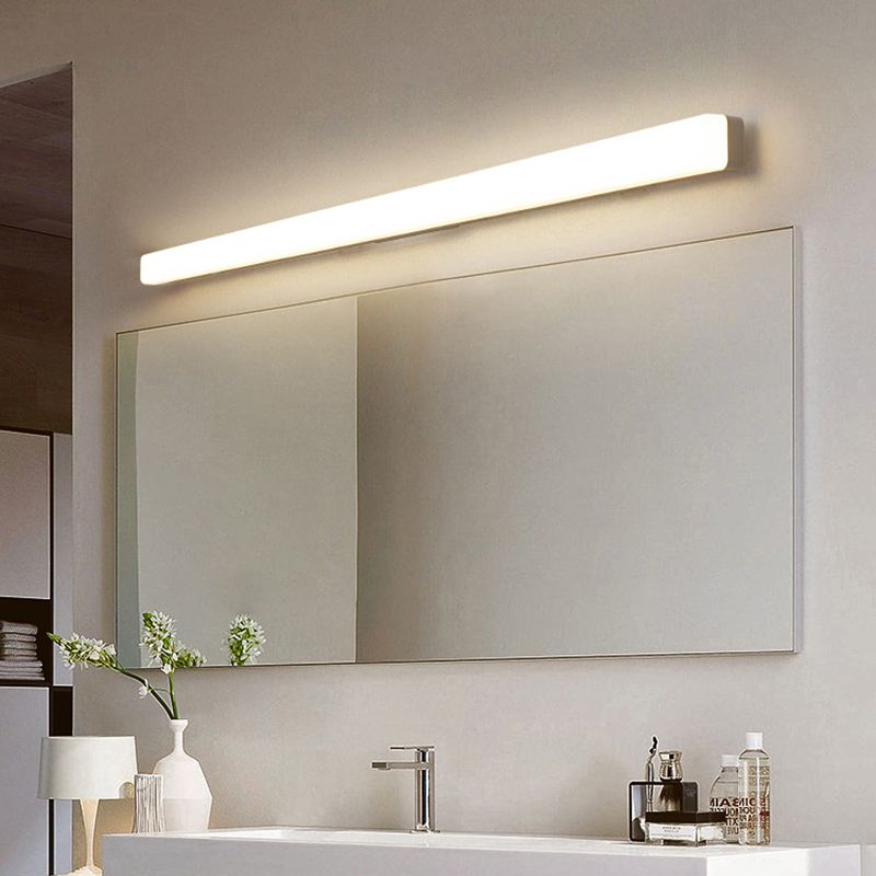 Kylo LED Vanity Bar Wall Light - long bar above wide bathroom mirror