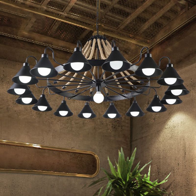 Greyburn chandelier industrial space lifestyle