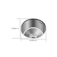 Round Undermount Kitchen Sink 28-32cm