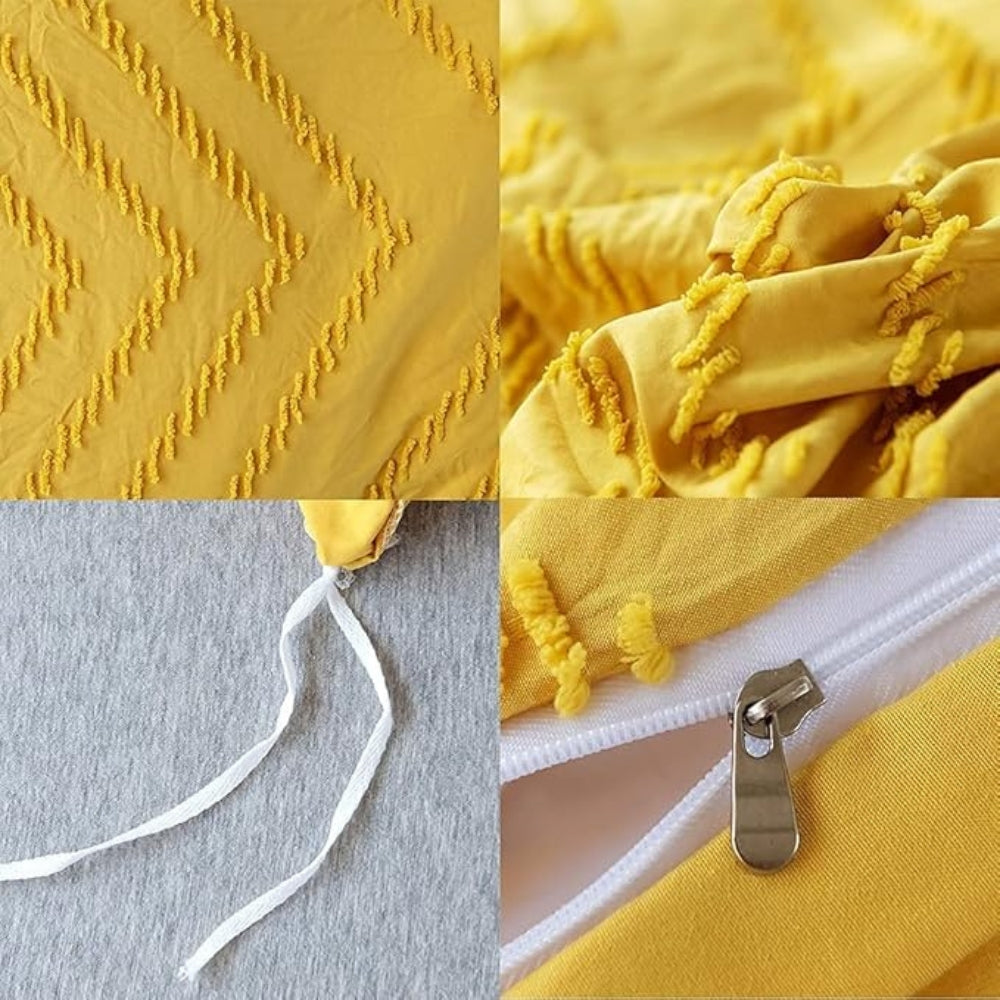 Chevron Plush Quilt Cover Set