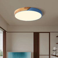 Wood Trim LED Ceiling Light, 23 to 40cm
