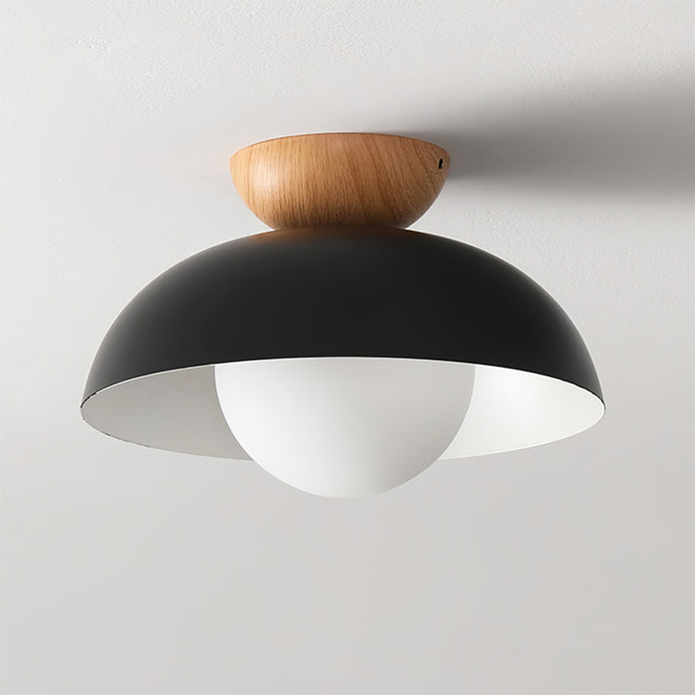 Glass Dome Ceiling Light 30cm
