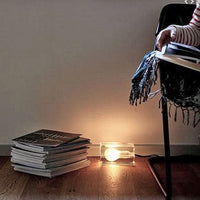 Glass Block Table Lamp