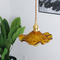 Glass Flower Pendant Light 23cm