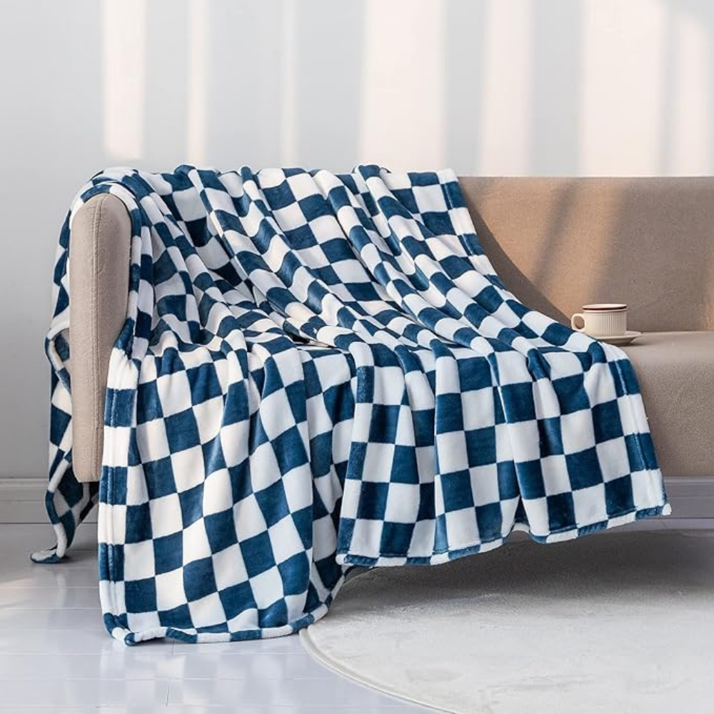 Checked Throw Blanket