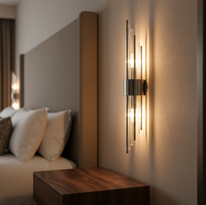 Crystal sconce style options