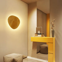 Timber Disc Wall Light 19cm