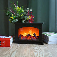 Flameless LED Fireplace Lantern